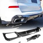 Real Carbon Fiber Rear Bumper Diffuser Fits for BMW X5 G05 M Sport LCI 2023-2025 Lower Bumper Lip Spoiler Body Kit Factory Outlet