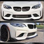 BMW 2 Series F87 M2 Coupe 2016-2019 Front Bumper Lip Carbon Fiber