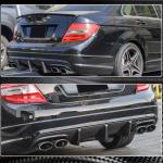 Mercedes Benz C63 W204 Pre-Facelift 2008-2011 Rear Bumper Diffuser Carbon Fiber
