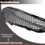 Gloss Black Front Bumper Hood Grille Compatible with Honda Accord Acura TSX 2006-2018 Front Kidney Grille