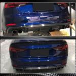Audi S5 A5 Sline B9 2017-2020 Full Carbon Fiber/FRP Rear Bumper Diffuser