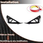 Carbon Fiber Front Bumper Air Vent Cover Compatible with BMW 2-Series G42 220i 230i 2022-2024 Fog Lamp Mesh Grill Car Accessories Factory Outlet