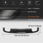 2018–2019 Audi S4 B9 Sedan Carbon Fiber Rear Bumper Diffuser