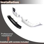 Front Bumper Lip Splitter for Honda Accord 2021-2022 Silver | Front Lip Splitter Air Dam Bumper Protection Spoiler Splitter 3PCS