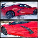Chevrolet Corvette C8 2-Door 20-22 Side Fender Vents Dry Carbon Fiber