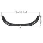 Audi TT MK2 8J 2008-2010 Front Bumper Lip Carbon Fiber