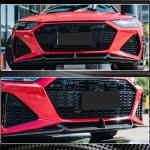 Audi RS7 C8 Sportback 2020-2022 Front Bumper Lip Chin Dry Carbon Fiber