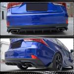Lexus IS300 IS350 Base/F Sport 2017-2020 Rear Bumper Diffuser Carbon Fiber