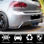 Volkswagen VW Golf 6 MK6 R R20 2010-2013 Rear Bumper Diffuser Carbon Fiber