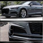 Audi S5 A5 Sline B9 2017-2020 Front Bumper Splitters Carbon Fiber