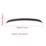 BMW 5 Series E60 M5 2004-2010 Rear Trunk Spoiler Carbon Fiber
