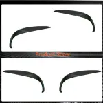 Mercedes Benz S Class W222 Sport Sedan 4-Door 2018-2022 Front Bumper Splitters Carbon Fiber