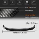 BMW X5 G05 M Sport Sport Utility 2019-2022 Front Bumper Lip Carbon Fiber