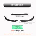 BMW 4 Series G26 I4 420i 430i 440i M-Sport 4 Door 2021-2023 Front Bumper Lip Carbon Fiber