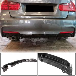 BMW 3 Series F30 M Sport 2012-2018 Rear Bumper Diffuser Carbon Fiber