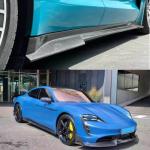 Porsche Taycan Turbo S 9J1 Sedan 2019-2024 Side Skirts Carbon Fiber
