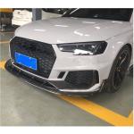 Audi RS4 B9 Typ 8W Avant 2019UP Front Bumper Lip Dry Carbon Fiber
