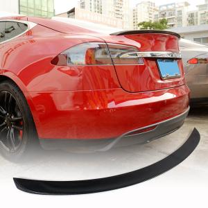 Tesla Model S 2012-2024 Carbon Fiber Rear Trunk Spoiler Boot Wing Lip
