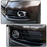 Gloss Black Fog Light Cover Trim Compatible with Audi Q5 2013-2015 ABS Gloss Black Front Bumper Chrome Lower Grille Car Accessories 2PC/Set