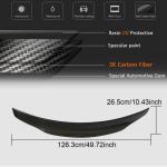 Mercedes Benz C Class W204 C200 C300 C63 Sedan 2007-2014 Rear Trunk Spoiler Carbon Fiber