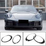 Porsche 911 992 Carrera 4 GTS Turbo S 2019+ Headlight Eyebrows Lamp Eyelids Dry Carbon Fiber