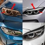 BMW 2 Series F22 F23 F87 M2 2014-2020 Headlight Eyebrows Lamp Eyelids Dry Carbon Fiber