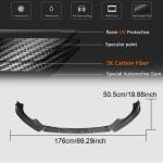 Audi TT MK 3 8S (Quattro) Base 2015-2019 Front Bumper Lip Carbon Fiber