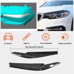 BMW 5 Series G30 G31 520i 530i 540i M550i F90 M5 2017-2020 Headlight Lamp Eyelid Eyebrows Dry Carbon Fiber
