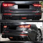 Audi A6 S Line / S6 C7.5 Sedan Carbon Fiber Rear Bumper Diffuser 2016–2018