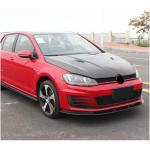 Volkswagen VW Golf 7 MK7 GTI 2014-2016 Front Bumper Lip Carbon Fiber