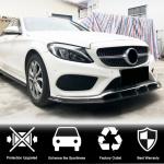 Mercedes Benz W205 C205 A205 Sport C43 Pre-facelift 2015-2019 Front Bumper Lip Carbon Fiber