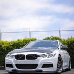 BMW 3 Series F30 M Sport Front Bumper Lip Carbon Fiber/FRP 2012–2018