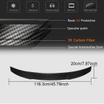 Audi A3 Sline S3 RS3 8V 8V.5 Sedan 2014-2020 Rear Trunk Spoiler Carbon Fiber
