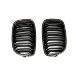 For BMW 1 Series F20 F21 Hatchback Pre-LCI Carbon Fiber Front Grille Frame Bumper Grille Outline Trim Decoration Emblem