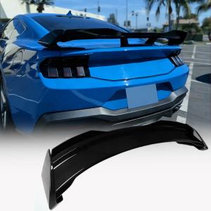 Ford Mustang GT Dark Horse 2024-2025 Rear Trunk Spoiler GLOSSY BLACK ABS