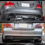 BMW 1 Series E82 E88 M Sport 2008-2013 Rear Bumper Diffuser Carbon Fiber