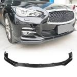 Carbon Fiber Front Bumper Lip for Infiniti Q50 Base Bumper 2013-2017