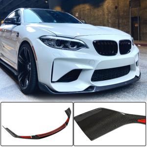 BMW 2 Series F87 M2 Competition M2C 2018-2020 Front Bumper Lip Carbon Fiber
