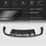 Audi S3 A3 Sline 8V Sedan Pre-facelift 2014-2016 Rear Bumper Diffuser Carbon Fiber