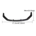 Audi RS3 8V.5 Sedan Facelift 2017-2019 Front Bumper Lip Carbon Fiber