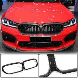 BMW 5 Series F90 M5 LCI 2021-2022 Front Grille Dry Carbon Fiber