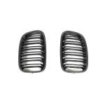 For BMW 1 Series F20 F21 Hatchback Pre-LCI Carbon Fiber Front Grille Frame Bumper Grille Outline Trim Decoration Emblem