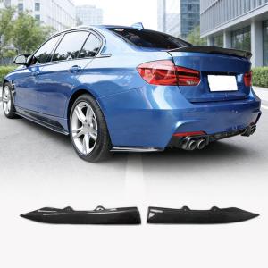 BMW 3 Series F30 F35 318i 320i 325i 328i 330i Sedan 4-Door 2012-2019 Rear Bumper Splitters Carbon Fiber