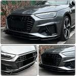 A4 Front Bumper Lip 1pc/Set for 2020-2024 Audi A4 B9.5 S-Line Sedan 4-Door | Integrated Lower Chin Spoiler Splitter Compatible with 2020-2024 Audi A4 B9.5 S-Line Sedan No Modification Body Kit