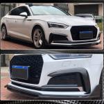 Audi A5 S5 B9 S Line Carbon Fiber Front Bumper Lip 2017–2020