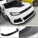 Volkswagen VW Golf 6 MK6 R/R20 2010-2013 Front Bumper Lip Carbon Fiber