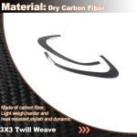 Carbon Fiber Headlight Eyelid Covers Compatible with Maserati Grecale Sport Utility 4-Door 2022-2023 Front Headlamp Eyebrows Eye Lid Decoration Cover Trim Factory Outlet