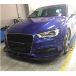 Audi S3 A3 Sline 8V Hatchback 2014-2016 Front Bumper Lip Carbon Fiber