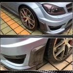 Mercedes Benz C Class W204 C204 C63 AMG Facelift 2012-2014 Front Bumper Vents Carbon Fiber