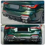 Real Carbon Fiber Rear Diffuser Lip for BMW 4 Series G22 Coupe 2021-2024 G23 Convertible M-Sport 2-Door Lower Bumper Lip Spoiler Body Kit